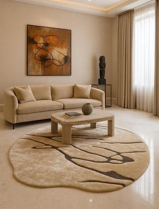 Terrane Biophilic Irregular Contour Area Rug-the rug gallery