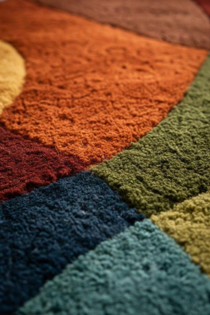 Modern Geometric Multicolor Area Rug – Soft Plush Contemporary Living Room & Bedroom Carpet-TheRugGallery